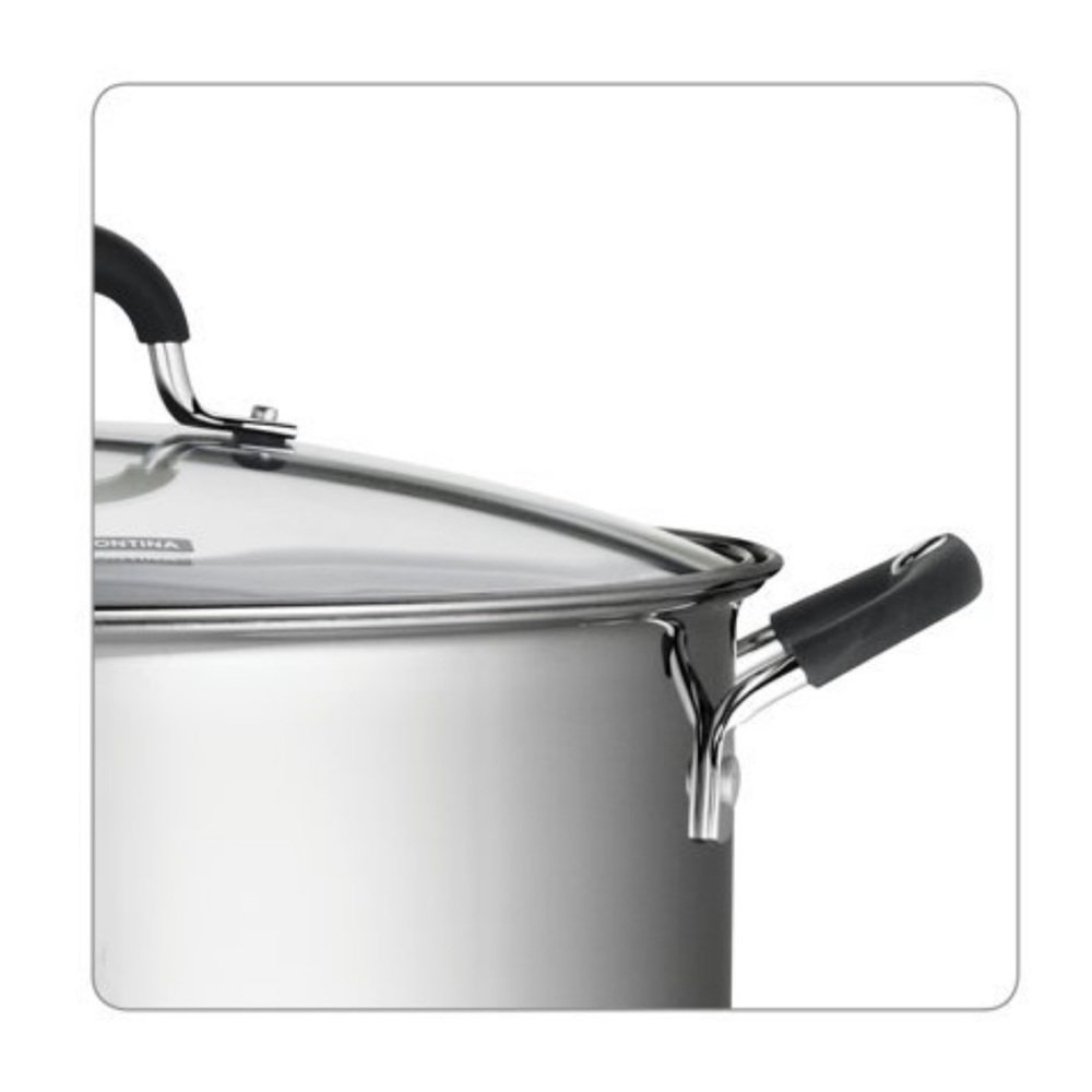 22 quart stainless steel covered stock pot